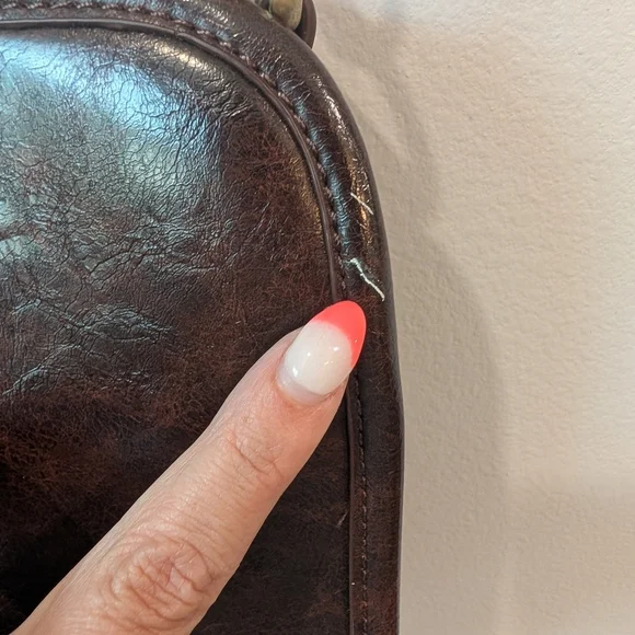 Anthropologie Dark Brown Crossbody Bag - Picture 10 of 10